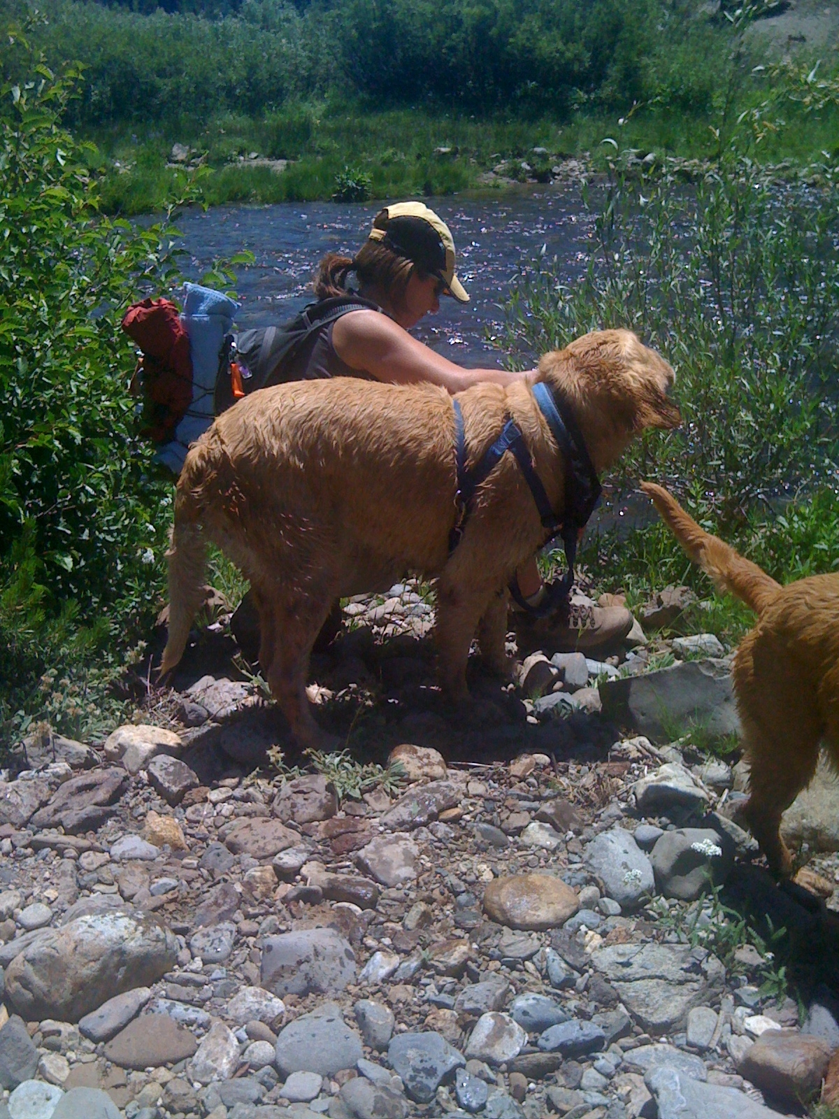 We had to Cross a 30 Foot River
